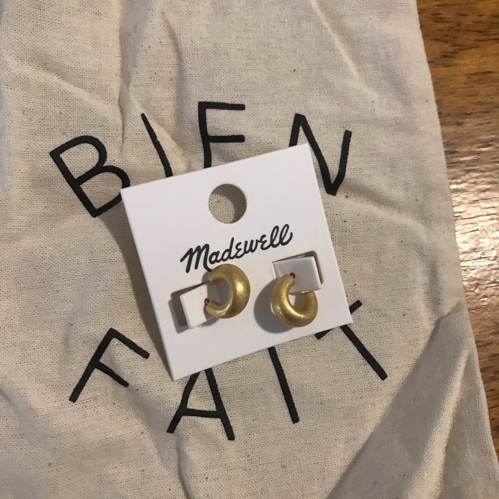 Brand new madewelll earrings never worn
